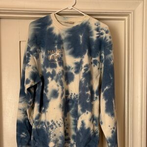 Malibu Blue Tie-Dye Crewneck Sweater